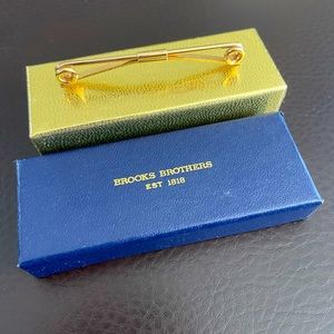 Vintage Brooks Brothers 14k filled collar bar